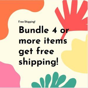 Free shipping for any bundle with 4+ items